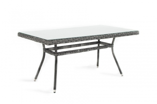 MR1000342 плетеный стол из искусственного ротанга (графит, 160х90см)